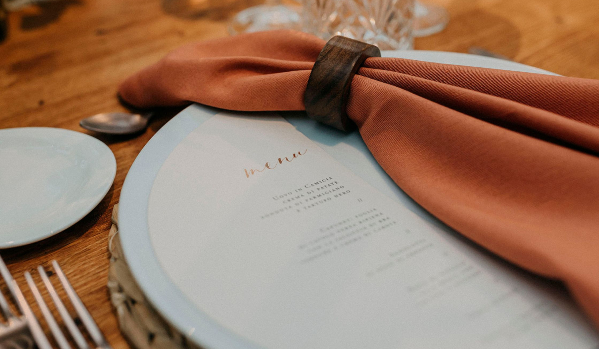 menu matrimonio scrittura a mano